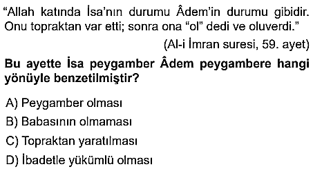 7.sınıf din kulturu eba kazanım testleri ve cevapları