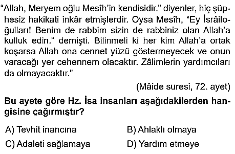 7.sınıf din kulturu eba kazanım testleri ve cevapları