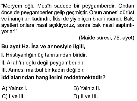 7.sınıf din kulturu eba kazanım testleri ve cevapları