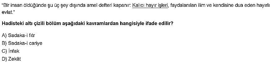 8. sınıf din kulturu eba kazanım testleri ve cevapları