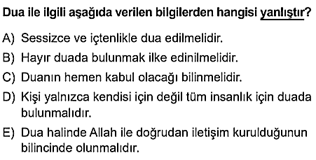 10.sınıf din kulturu eba kazanım testleri ve cevapları