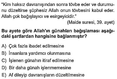 10.sınıf din kulturu eba kazanım testleri ve cevapları