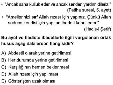 10.sınıf din kulturu eba kazanım testleri ve cevapları