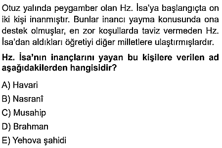 11.sınıf din kulturu eba kazanım testleri ve cevapları