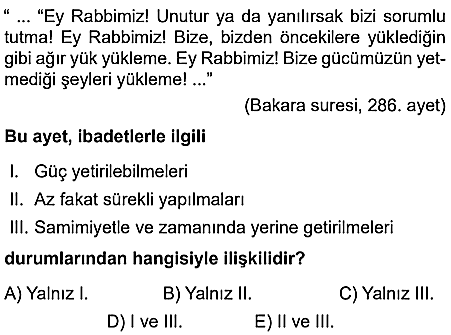 9.sınıf din kulturu eba kazanım testleri ve cevapları