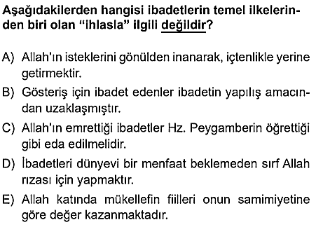 9.sınıf din kulturu eba kazanım testleri ve cevapları